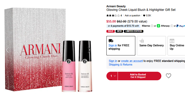 Armani Beauty Blush Set Sale Armani Beauty Blush Set Sale