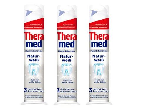 凑单品德国theramed汉高泰瑞美自然美白站立式牙膏强效去除牙石100ml3