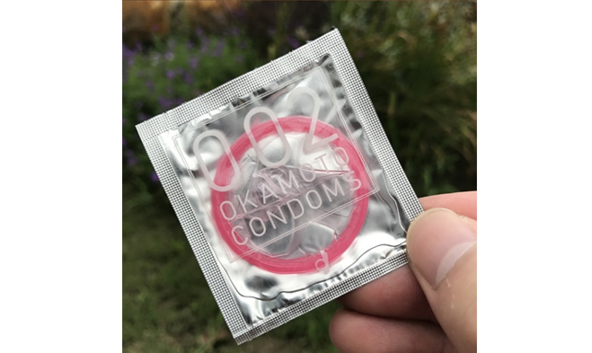 okamoto冈本pink002粉色超薄避孕套6只装