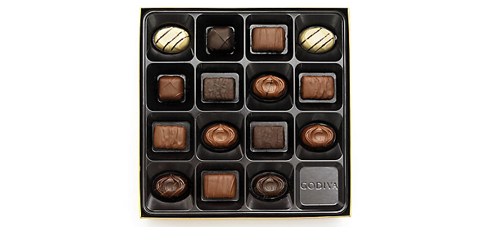 godiva歌帝梵assortedchocolategiftbox巧克力礼盒30颗
