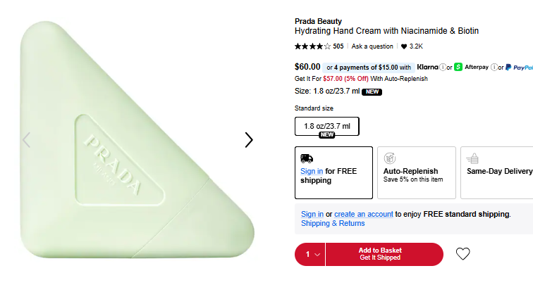 Prada Hand Cream Sephora Sale Prada Hand Cream Sephora Sale