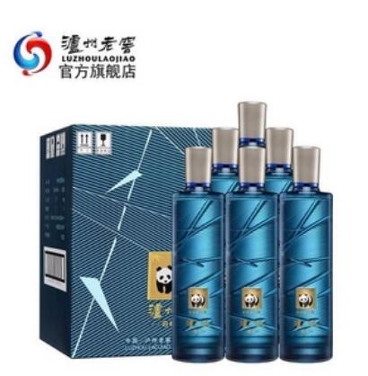190元包邮！泸州老窖 泸州贡 泊心 52度浓香型白酒500mL*6瓶
