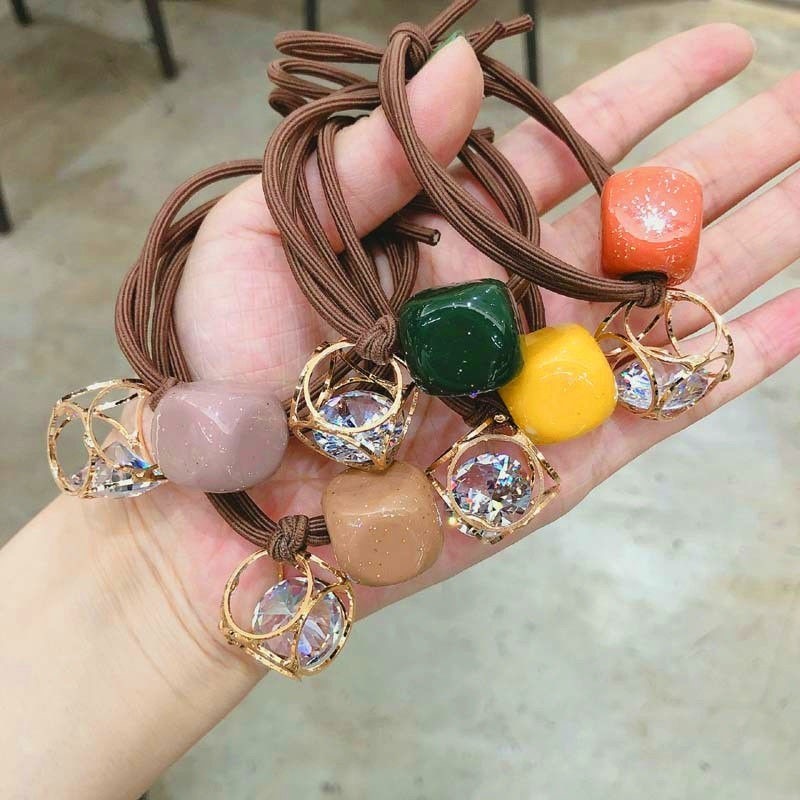 优远！镂空水晶皮筋5个装