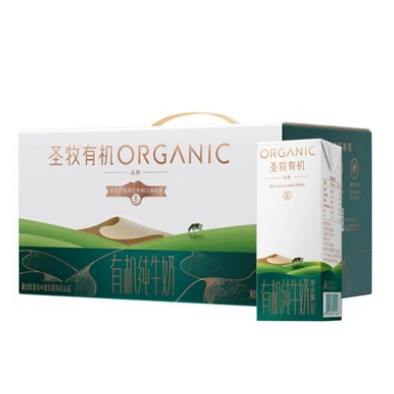29.9元包邮！蒙牛 圣牧有机牛奶品醇200ml*12盒