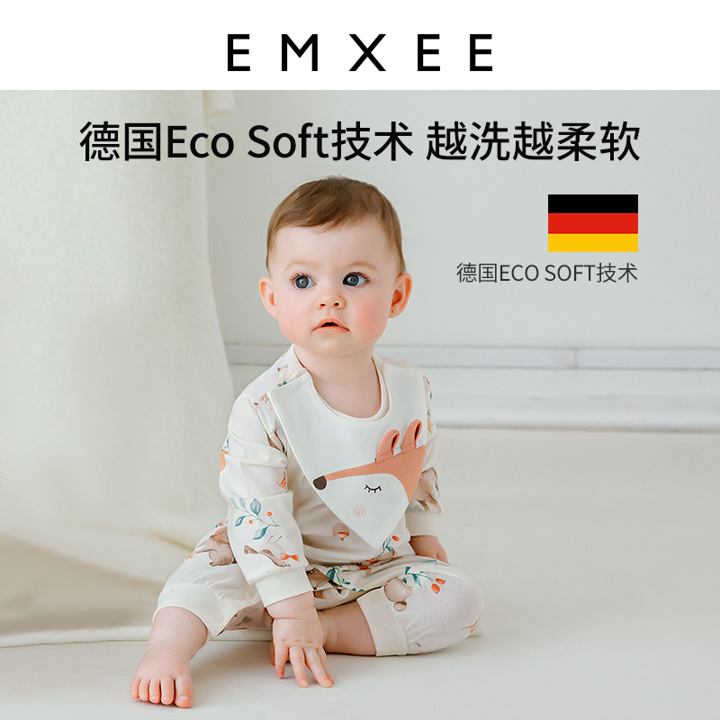 嫚熙婴儿宝宝长袖连体衣哈衣