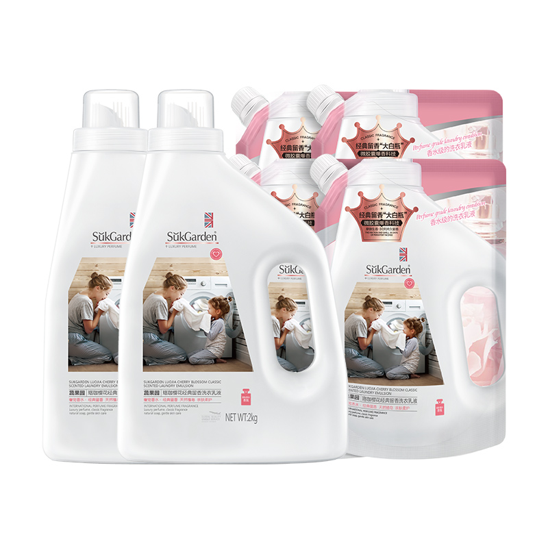 立减25！蔬果园樱花经典留香洗衣液12斤