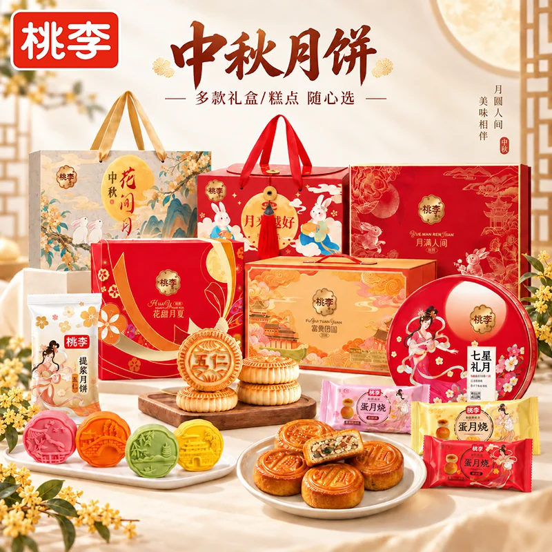 桃李提浆月饼礼盒