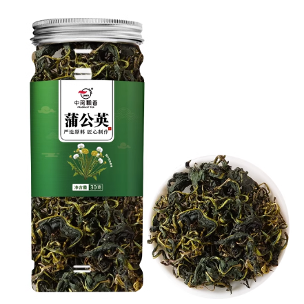 【26点0点】5.1元包邮！中闽飘香 蒲公英茶罐装30g