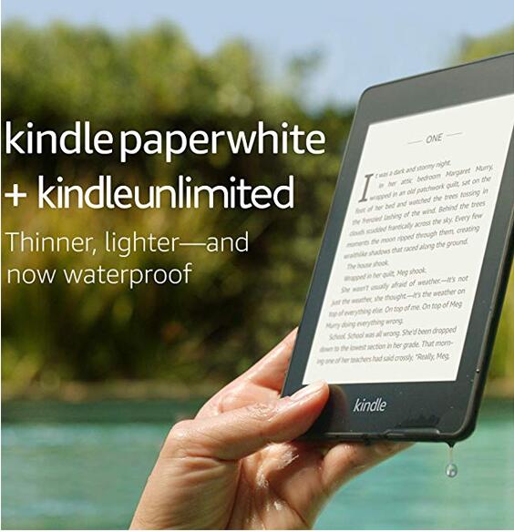 Kindle Paperwhite 防水版墨水屏背光电纸书 3个月kindle Unlimited 8gb版仅 79 99 拔草哦