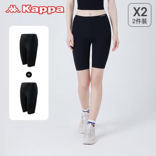 74元包邮！KAPPA 透气薄款瑜伽裤打底裤（2条装）