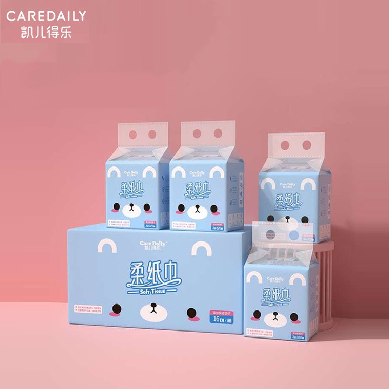 凯儿得乐萌趣婴儿柔纸巾-16包/箱