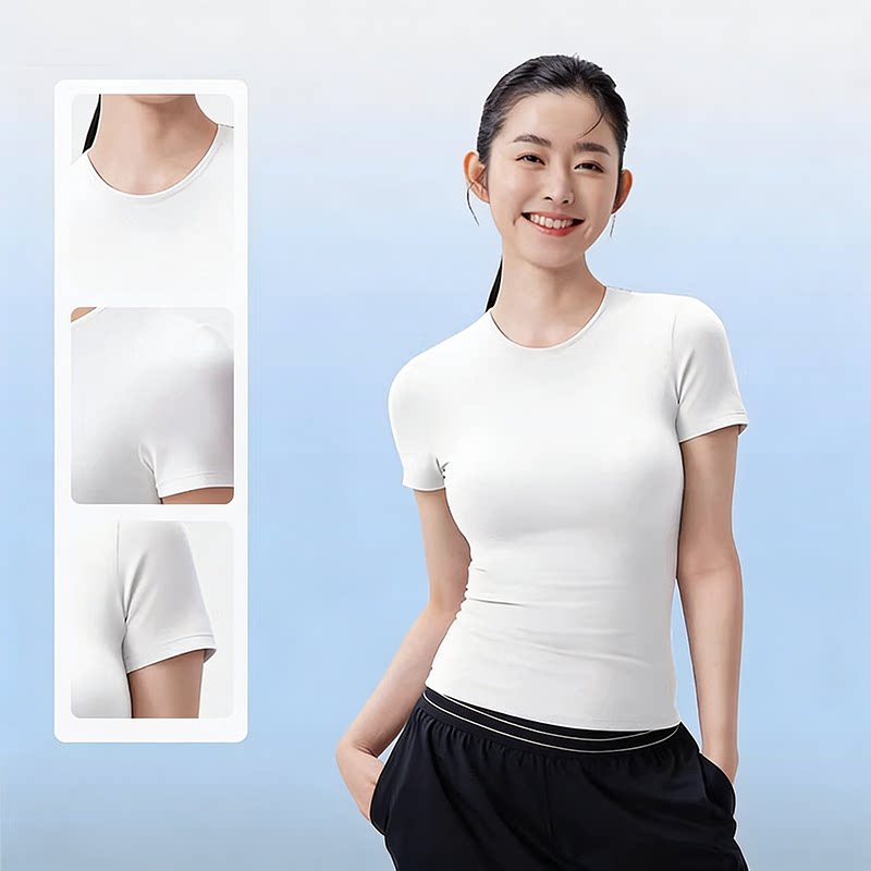 【小野和子】正肩修身短袖T恤