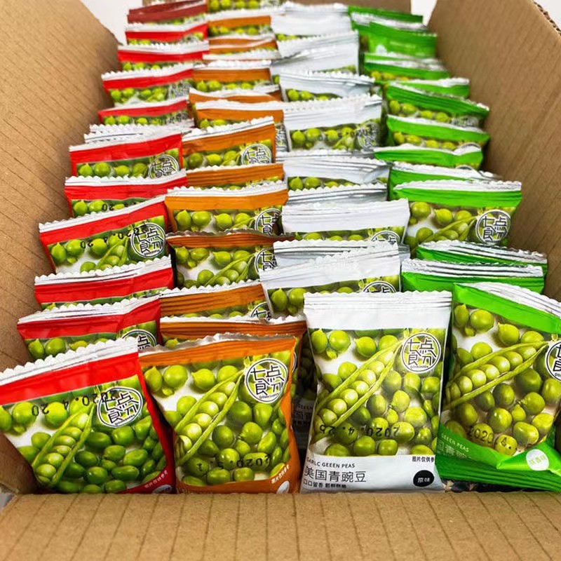 美国青豆蒜香零食小包装青豌豆批发散装