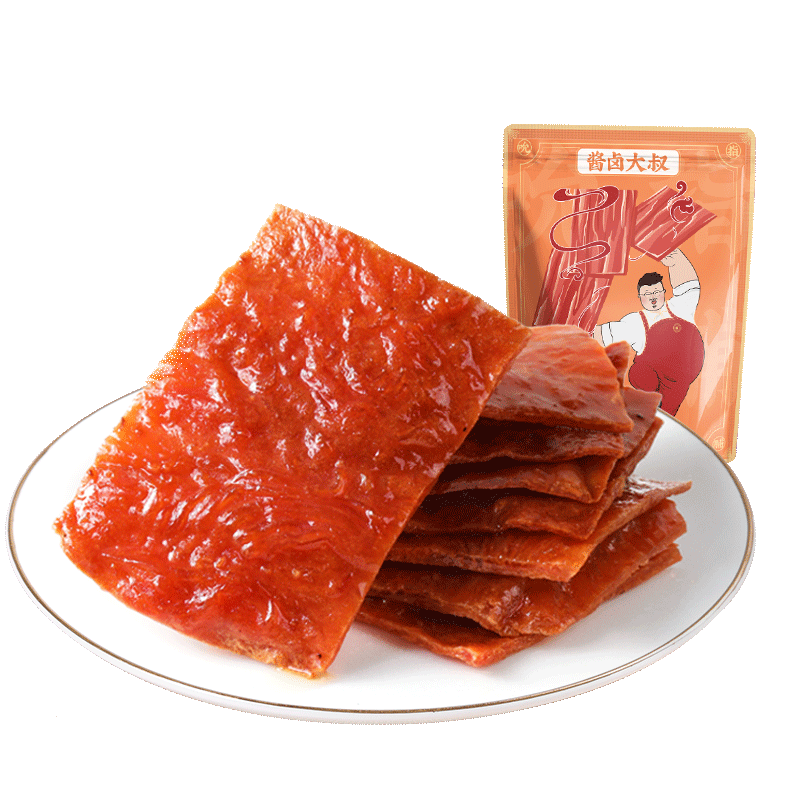 拍四件！酱卤大叔吮指猪肉脯靖90g*4