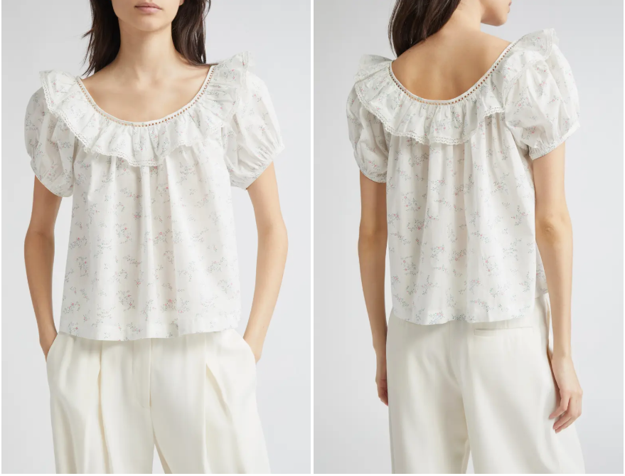 Dôen Silvie puff sleeve top on sale