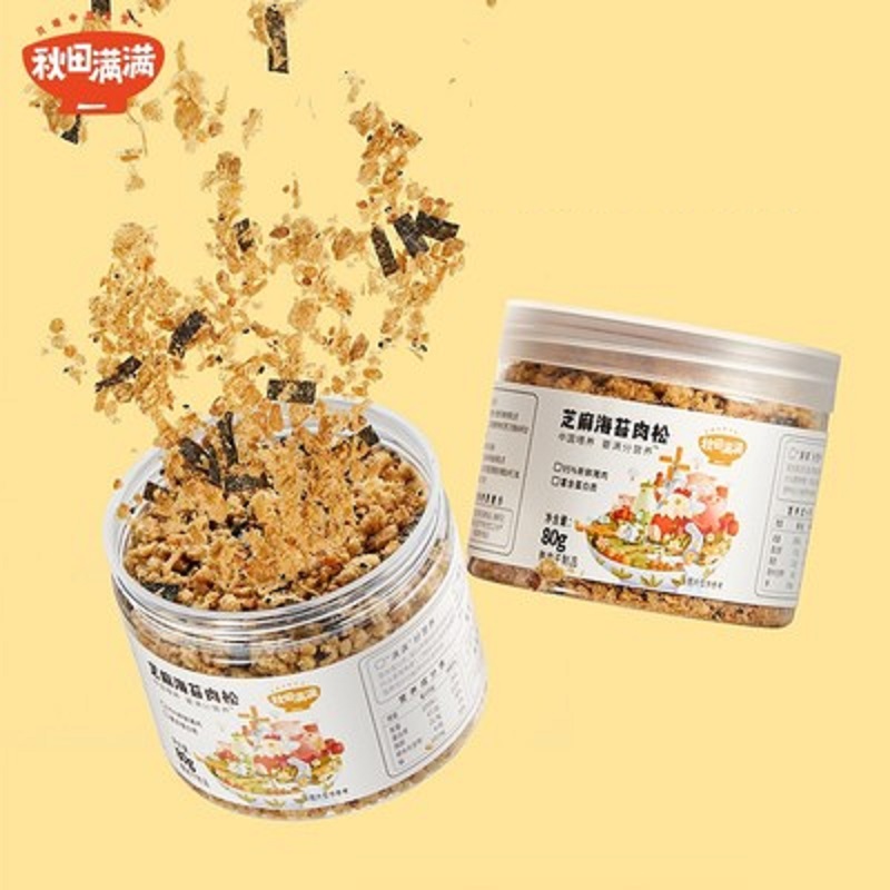 秋田满满芝麻海苔肉松3罐装