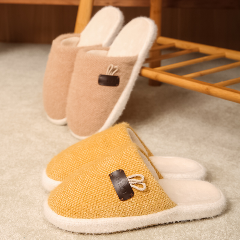 【9.8秒杀价】回力冬季家居棉拖鞋