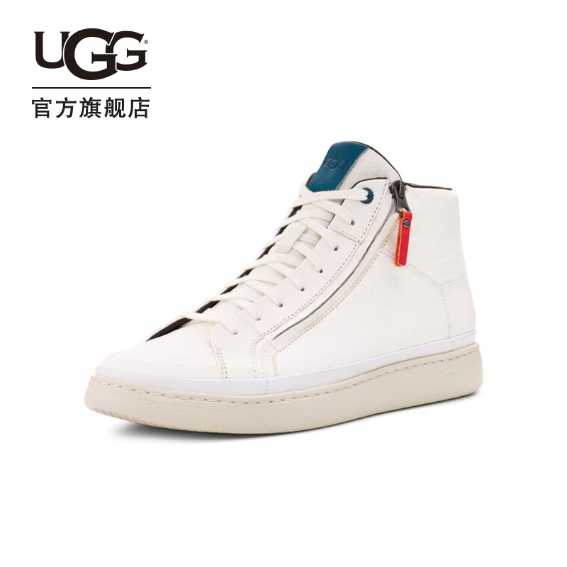 UGG2021秋冬新款舒适高帮侧拉链男士单鞋