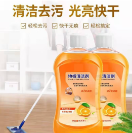 9.9元包邮！冠巢 地板清洁剂 500ml*2瓶