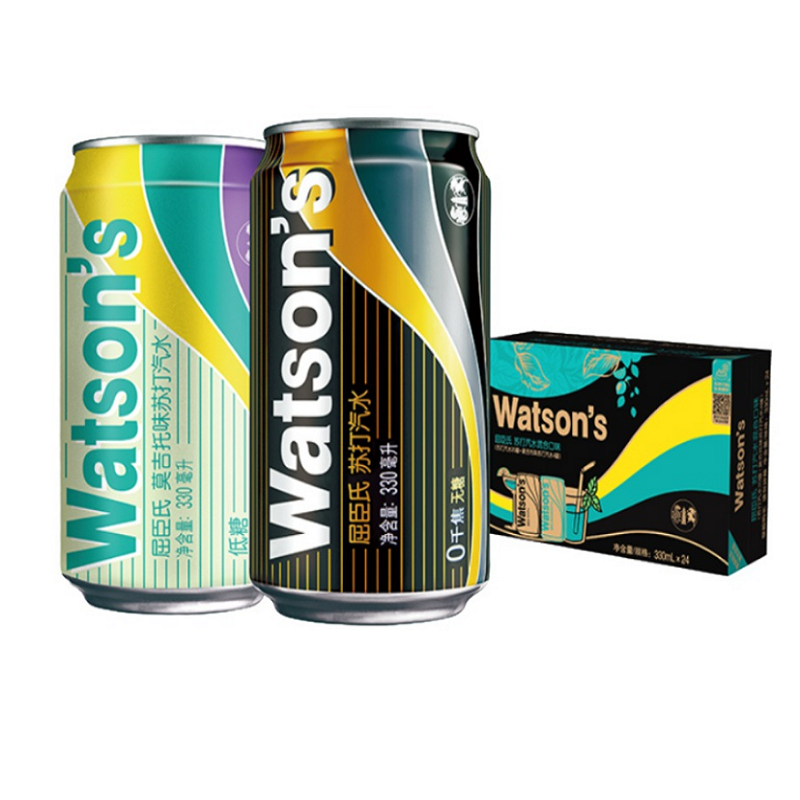 屈臣氏原味莫吉托混合苏打水24罐