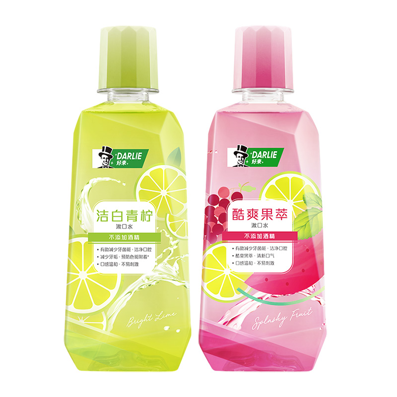 黑人漱口水果萃青柠250ml*2
