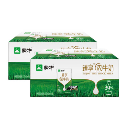 59元包邮！蒙牛 臻享浓牛奶250mL*16盒*2箱