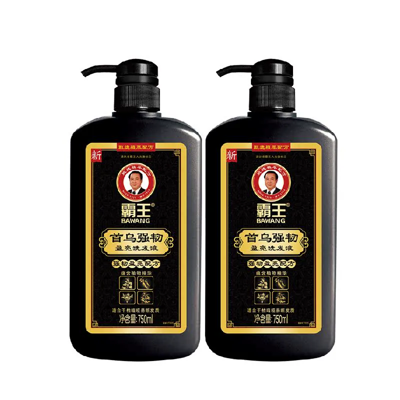 750ml*2瓶！霸王首乌强韧洗发液