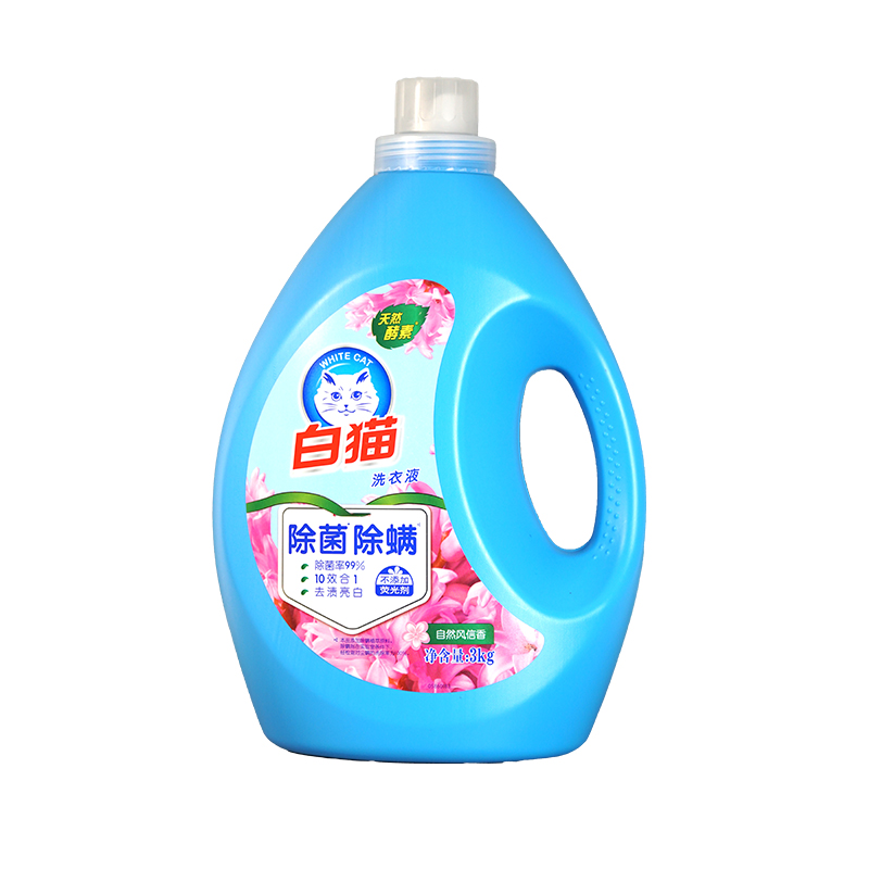 白猫！除菌除螨洗衣液24斤