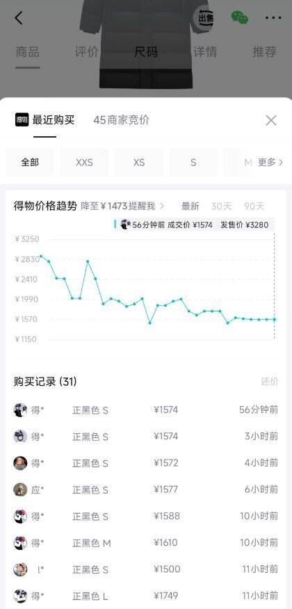 斐乐舒芙蕾羽绒服到手1255元