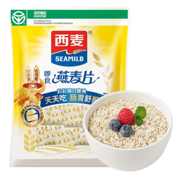 1.8元！西麦即食燕麦片350g 