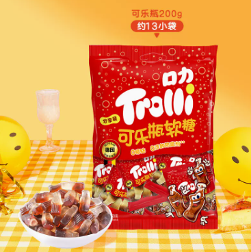 3.9元！口力可乐200g（凑单包邮）