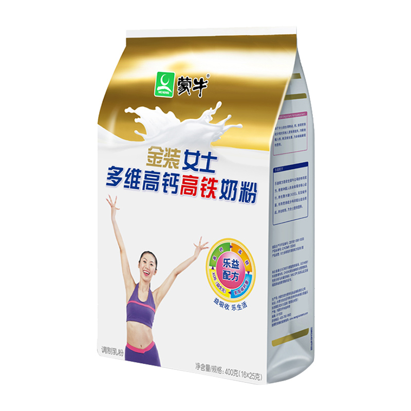 蒙牛金装女士多维高钙高铁奶粉400g