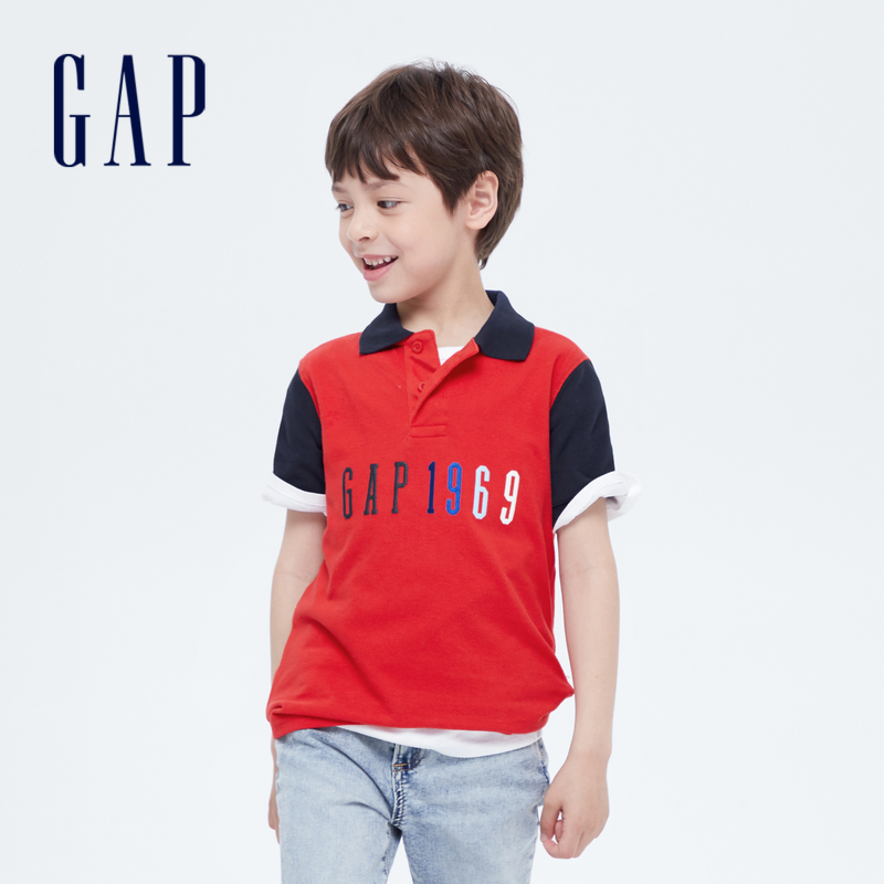 【Gap】男女童纯棉POLO衫