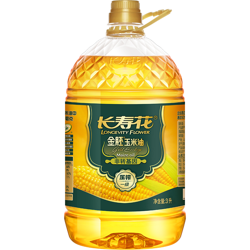 【长寿花】金胚玉米油3L*1桶