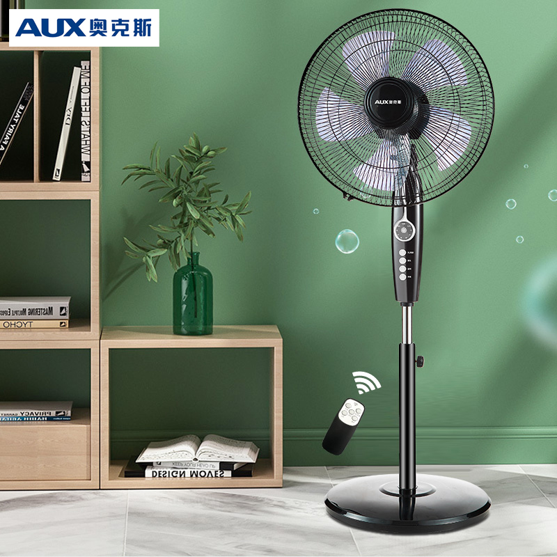 奥克斯电风扇落地扇家用立式宿舍大风力