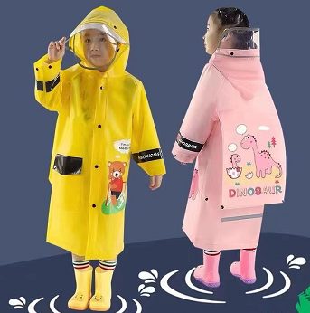 21元包邮！巨好看的双帽檐儿童雨衣 