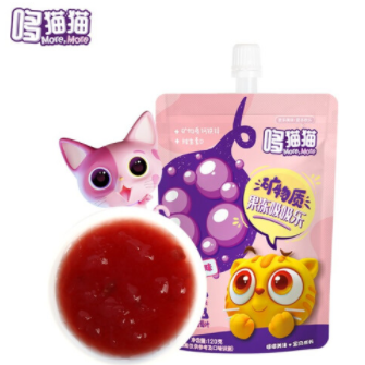 19.3元！哆猫猫 矿物质果冻吸吸乐葡萄味120g*10件