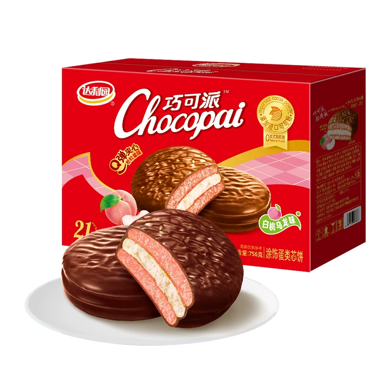 达利园巧可派白桃味756g