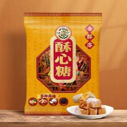 【漏】折3.9/件！徐福记 酥心糖306g混合口味*9件