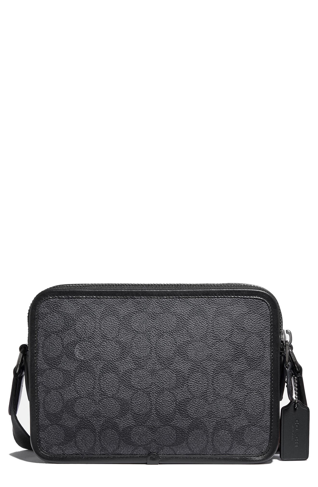 COACH Charter Signature Coated Canvas & Leather Crossbody