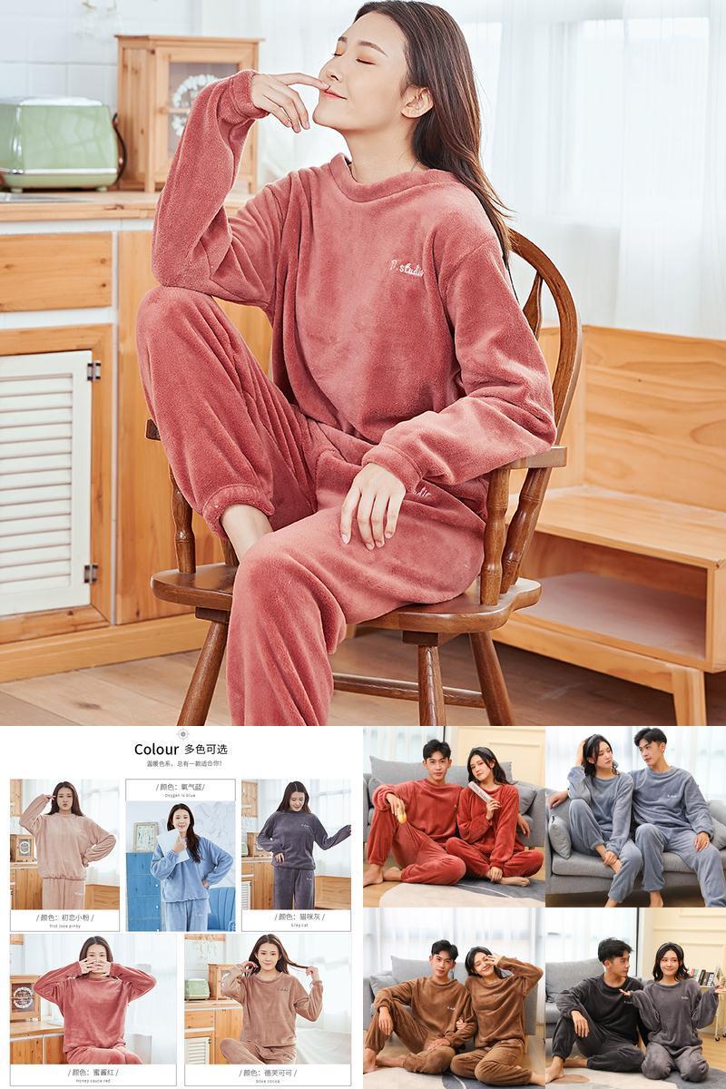 【亏本冲量】法兰绒家居服情侣内衣套装