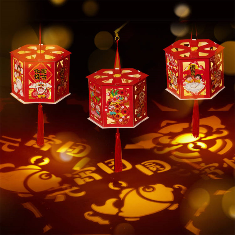 【正月十五】手工投影走马灯2个装