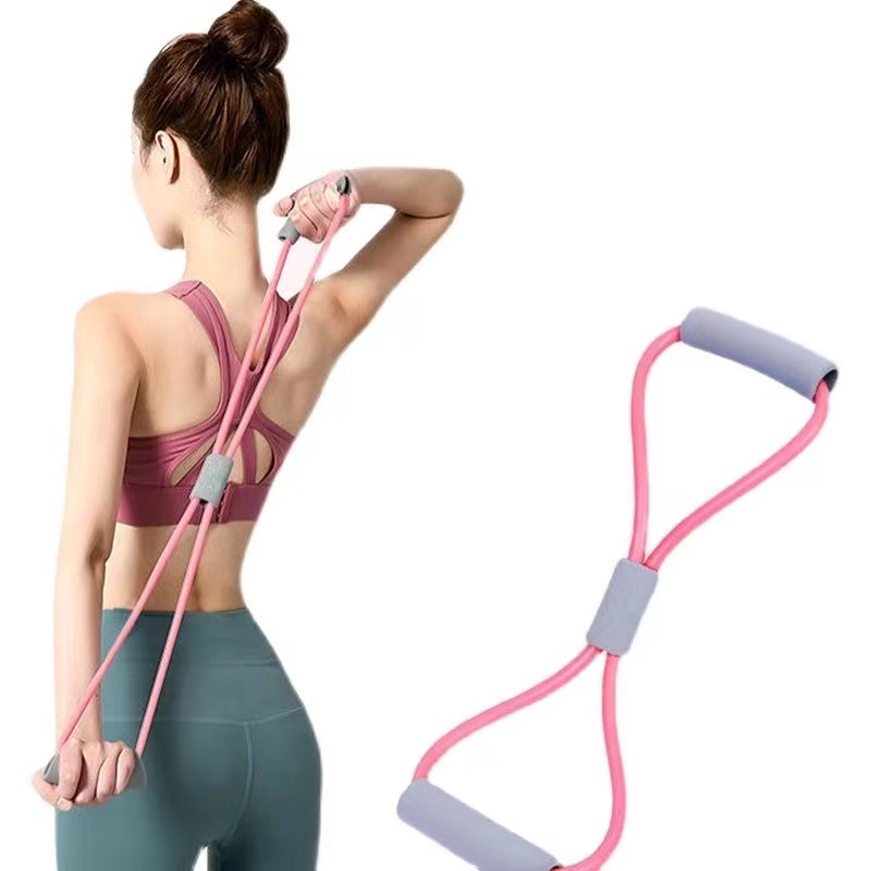 八字拉力器瑜伽弹力带弹力绳开肩美背瘦