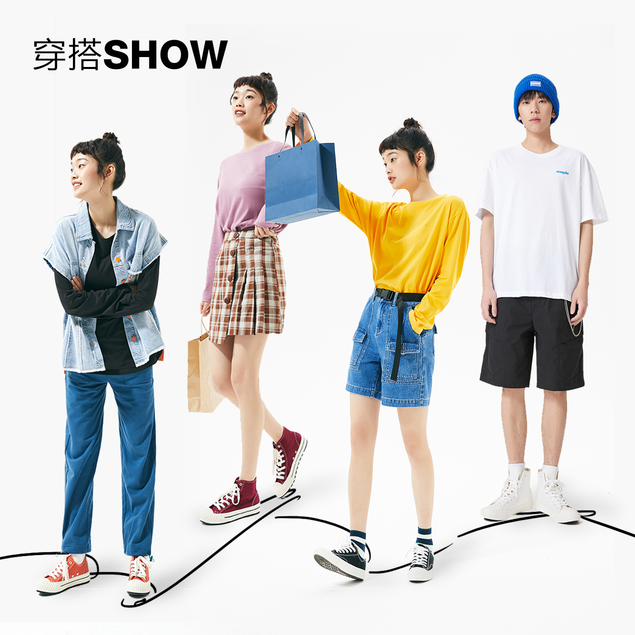 【79元2双】美特斯邦威平底帆布鞋