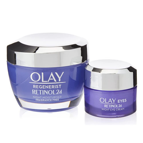 Olay玉兰油 Retinol24 视黄醇夜间保湿霜晚霜50g+眼霜15ml