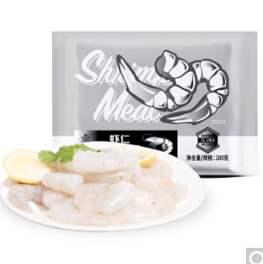 79.8元包邮！沃成极鲜 生冻青虾仁 2包净重400g 共5袋（含赠）