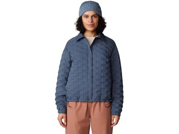 Mountain Hardwear  女士 Stretchdown 按扣夹克
