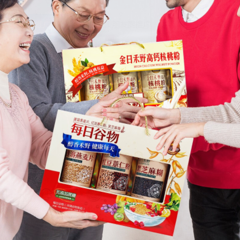 49元包邮！金日禾野 高钙燕麦片礼盒5斤