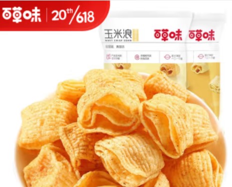 百草味玉米浪，百草味玉米花