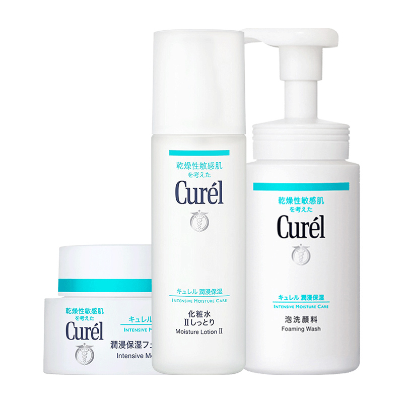 珂润润浸保湿型水霜洁面套装